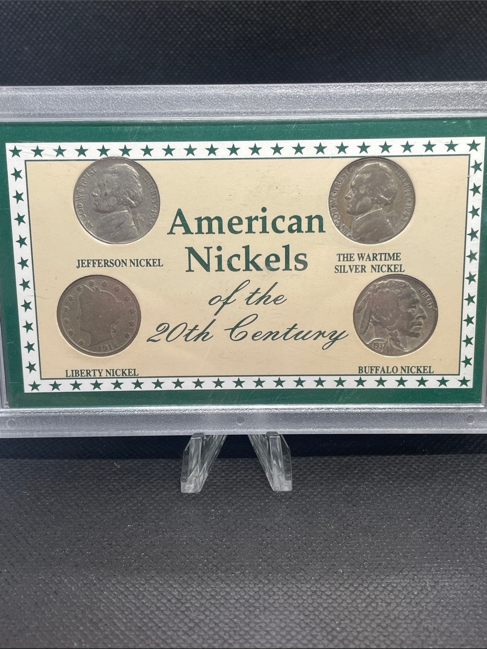 Nickels of the 20th Century  1912 V, 1937 Buffalo, 1939Jefferson,1943 S Wartime